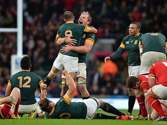 Die "Springboks" mühten sich zum Sieg gegen Wales