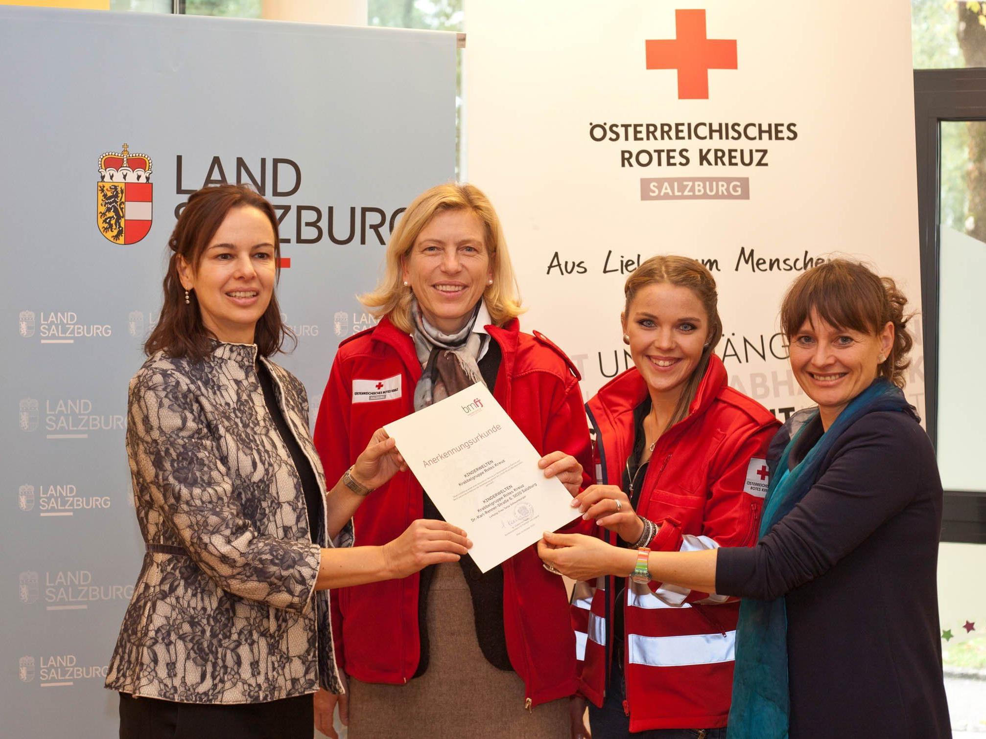 Das Rote Kreuz freut sich über die Auszeichnung.