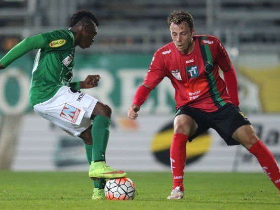 Gegen Wacker Innsbruck waren die Lustenauer meist einen Schritt schneller am Ball.