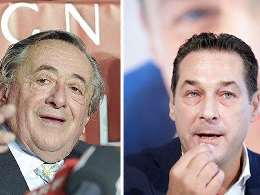 Lugner trifft in seiner Lugner City auf Strache und weitere Spitzenkandidaten Lugner trifft in seiner Lugner City auf Strache und weitere Spitzenkandidaten