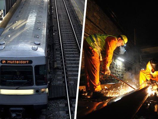Die Modernisierung der U4 schreitet voran. Die Modernisierung der U4 schreitet voran.