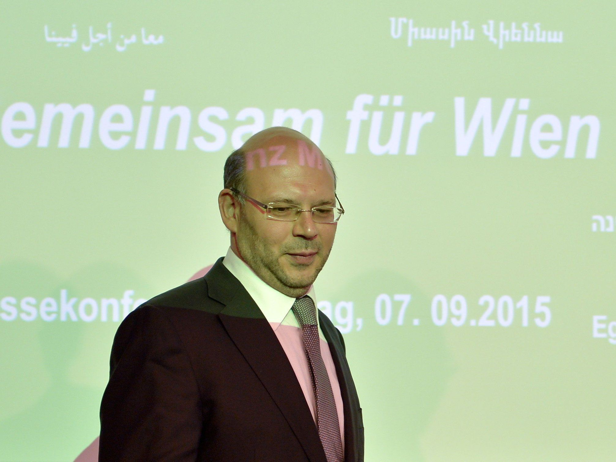Spitzenkandidat Turgay Taskiran bei Präsentation der Liste "Gemeinsam für Wien". Spitzenkandidat Turgay Taskiran bei Präsentation der Liste "Gemeinsam für Wien".
