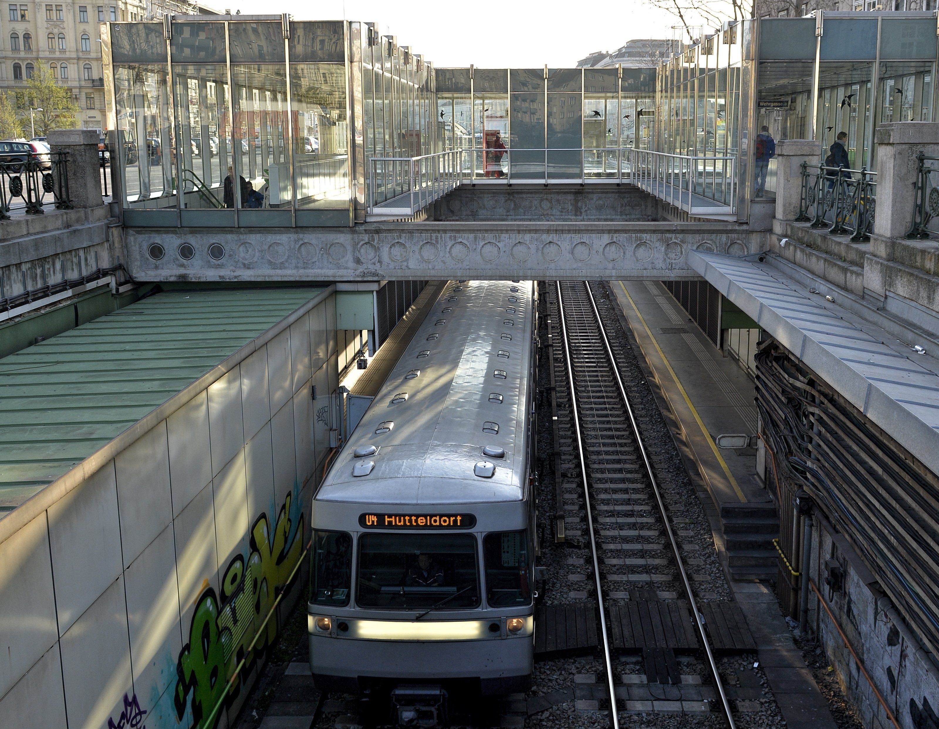 Die U4 fährt derzeit nur zwischen Heiligenstadt und Hietzing.