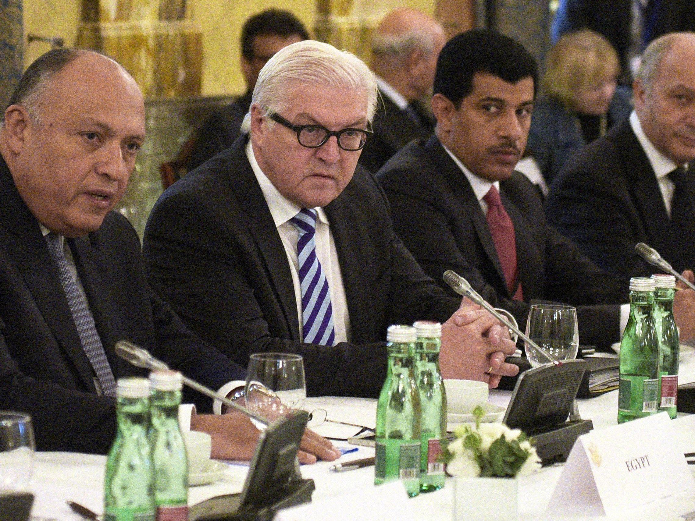 Der deutsche Außenminister Steinmeier verkündete die Einigung bei der Syrien-Konferenz.