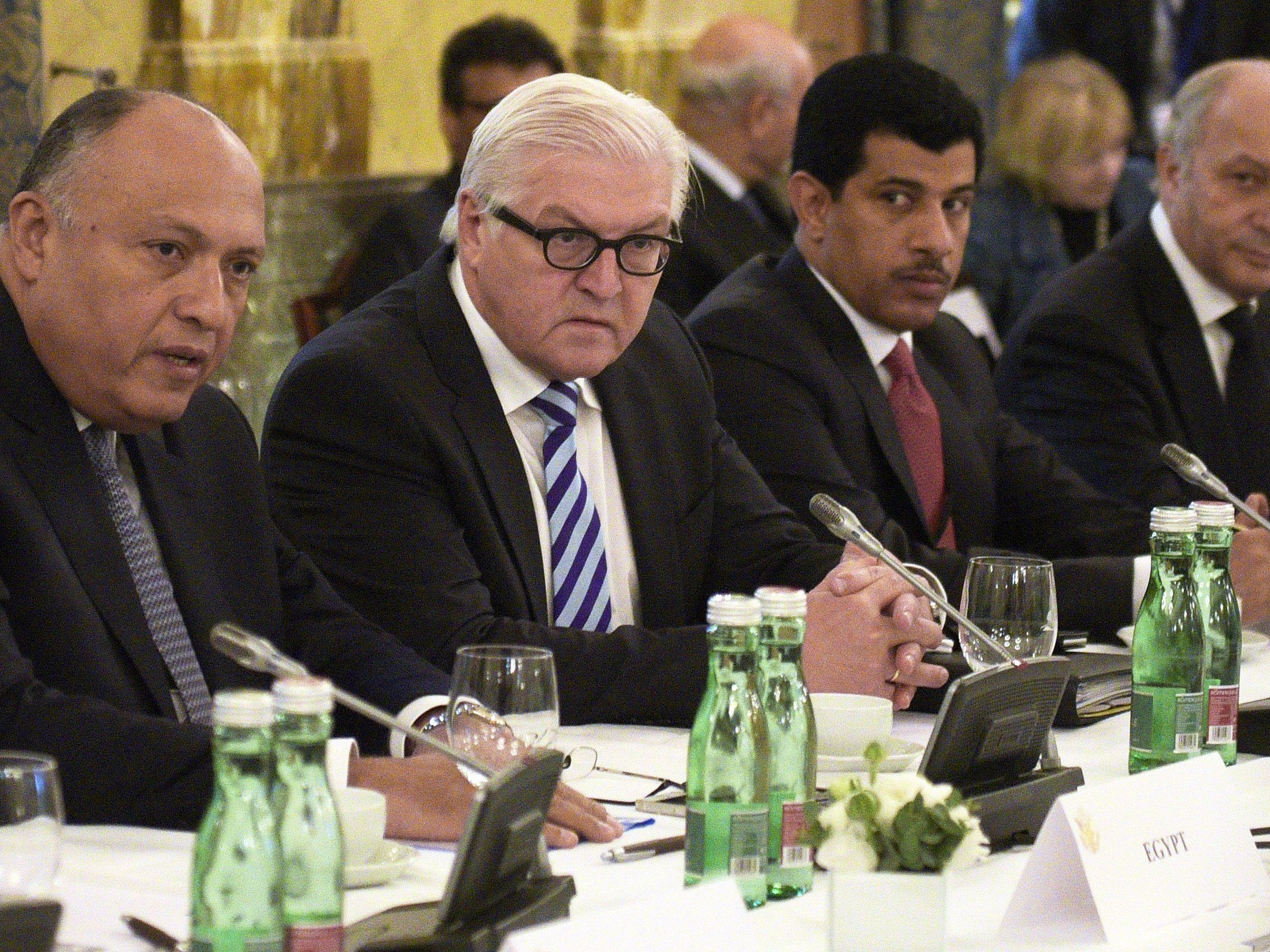 Der deutsche Außenminister Steinmeier verkündete die Einigung bei der Syrien-Konferenz. Der deutsche Außenminister Steinmeier verkündete die Einigung bei der Syrien-Konferenz.