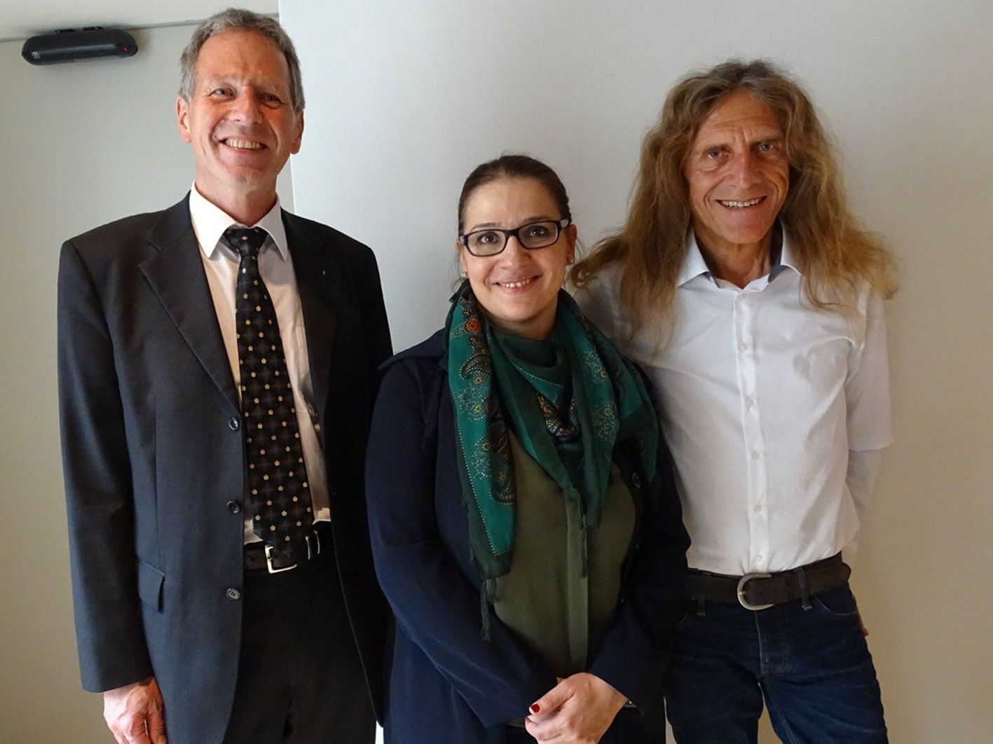 Die Brunch-Organisatorin Vildan Ucar mit Bgm. Richard Amann und Vize-Bgm. Bernhard Amann. Die Brunch-Organisatorin Vildan Ucar mit Bgm. Richard Amann und Vize-Bgm. Bernhard Amann.