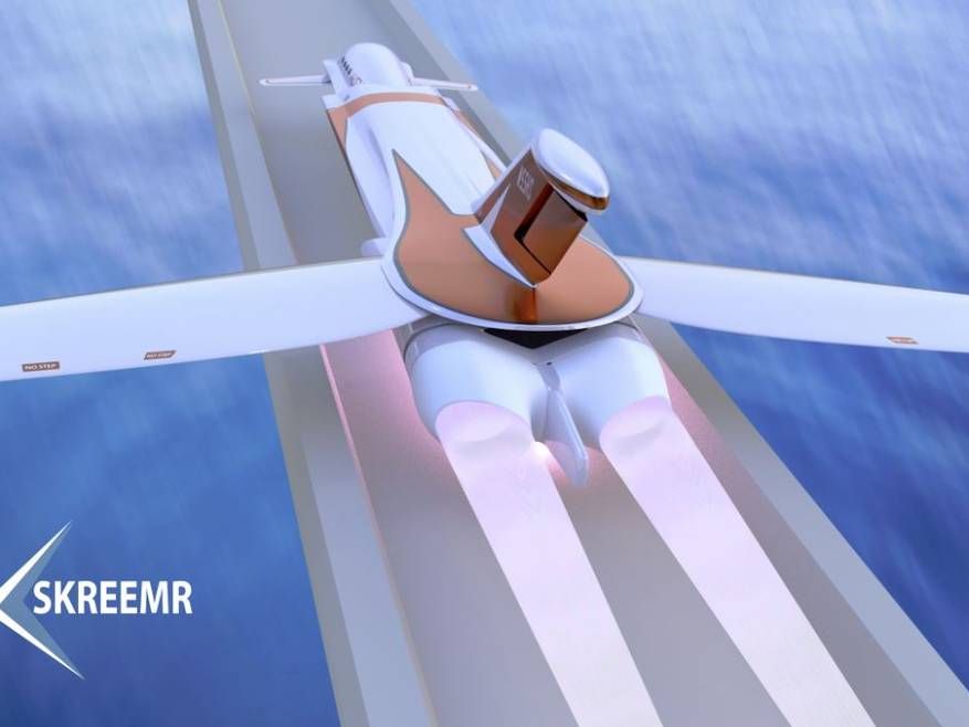 Die Idee zweier Ingenieure: ein Jet, der mit Schallgeschwindigkeit fliegt. Die Idee zweier Ingenieure: ein Jet, der mit Schallgeschwindigkeit fliegt.