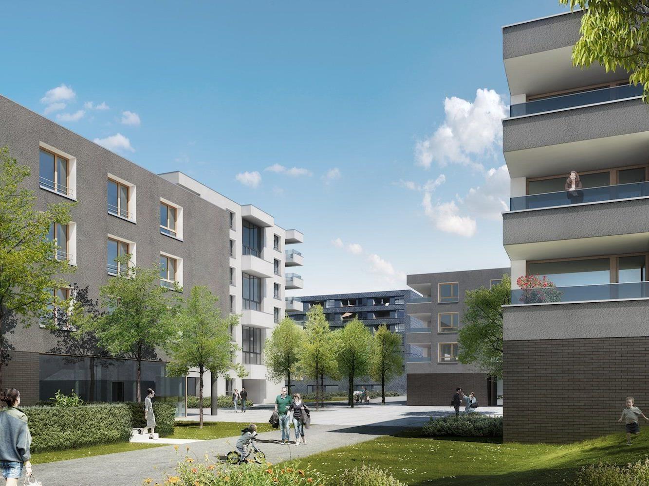 In der Hämmerlestraße entstehen um rund 5 Millionen Euro 200 Neubauwohnungen.
