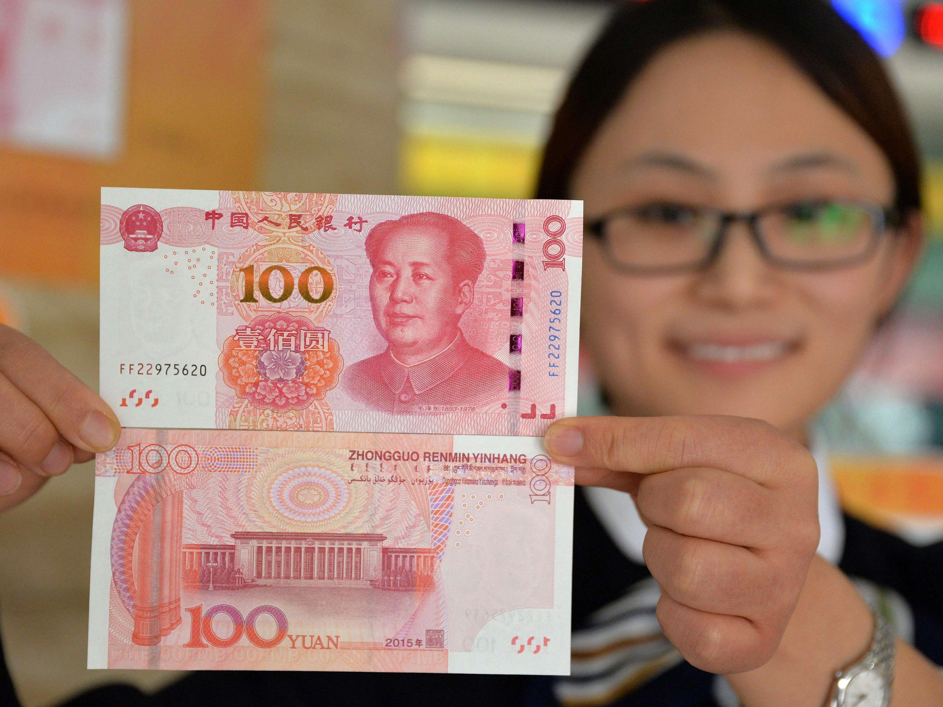 Chinas Yuan ist die fünfte Welt-Reservewährung.