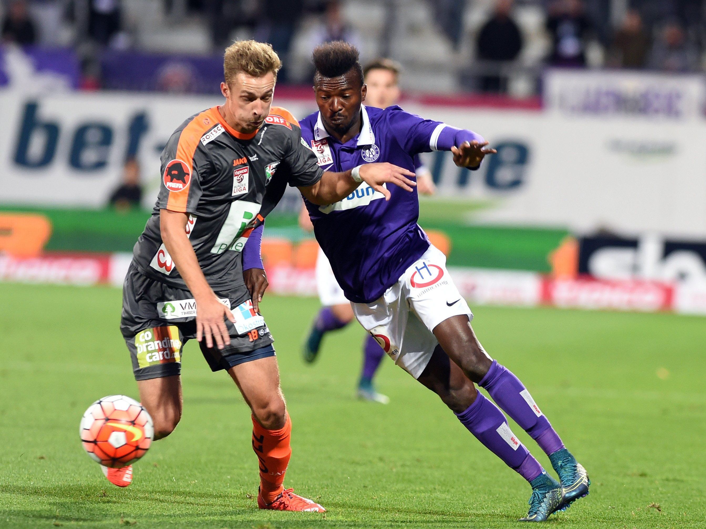 LIVE-Ticker zum Spiel FK Austria Wien gegen WAC ab 16.00 Uhr.