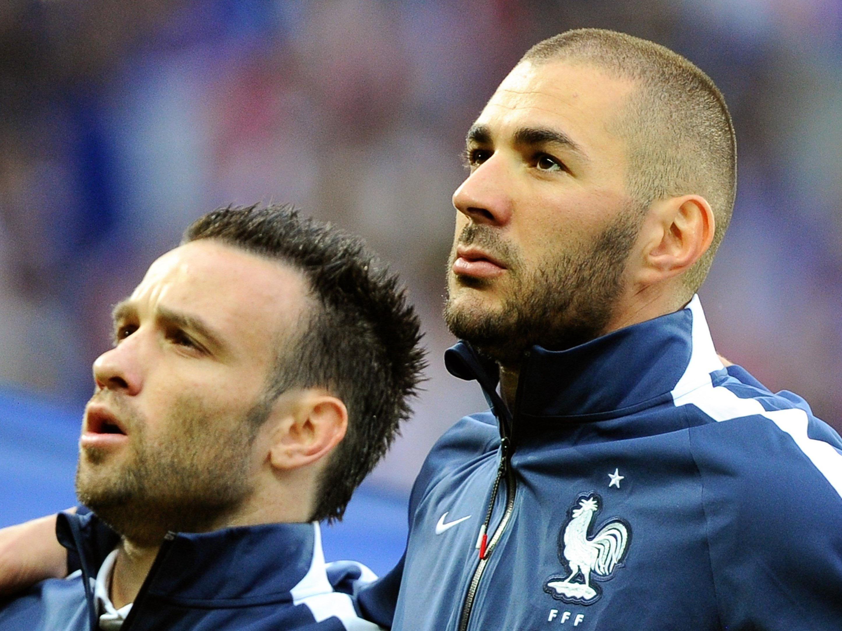 Benzema (rechts) hofft im französischen Nationalteam berücksichtigt zu werden.