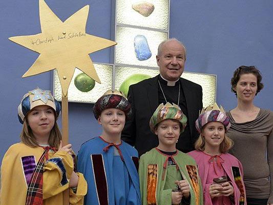 Kardinal Christoph Schönborn empfängt am Dienstag die Sternsinger