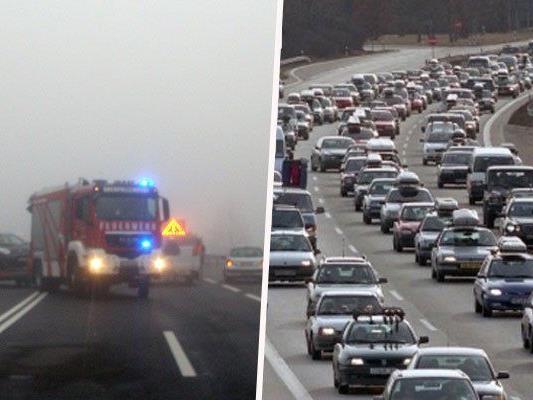 einige Unfälle wegen dichtem Nebel auf der A1 Richtung Wien