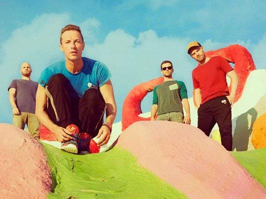 Knallbunt präsentieren sich Coldplay auf ihrem neuen Album.