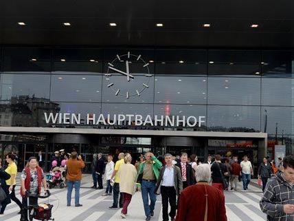 Am Wiener Hauptbahnhof läuft bislang alles ohne Probleme