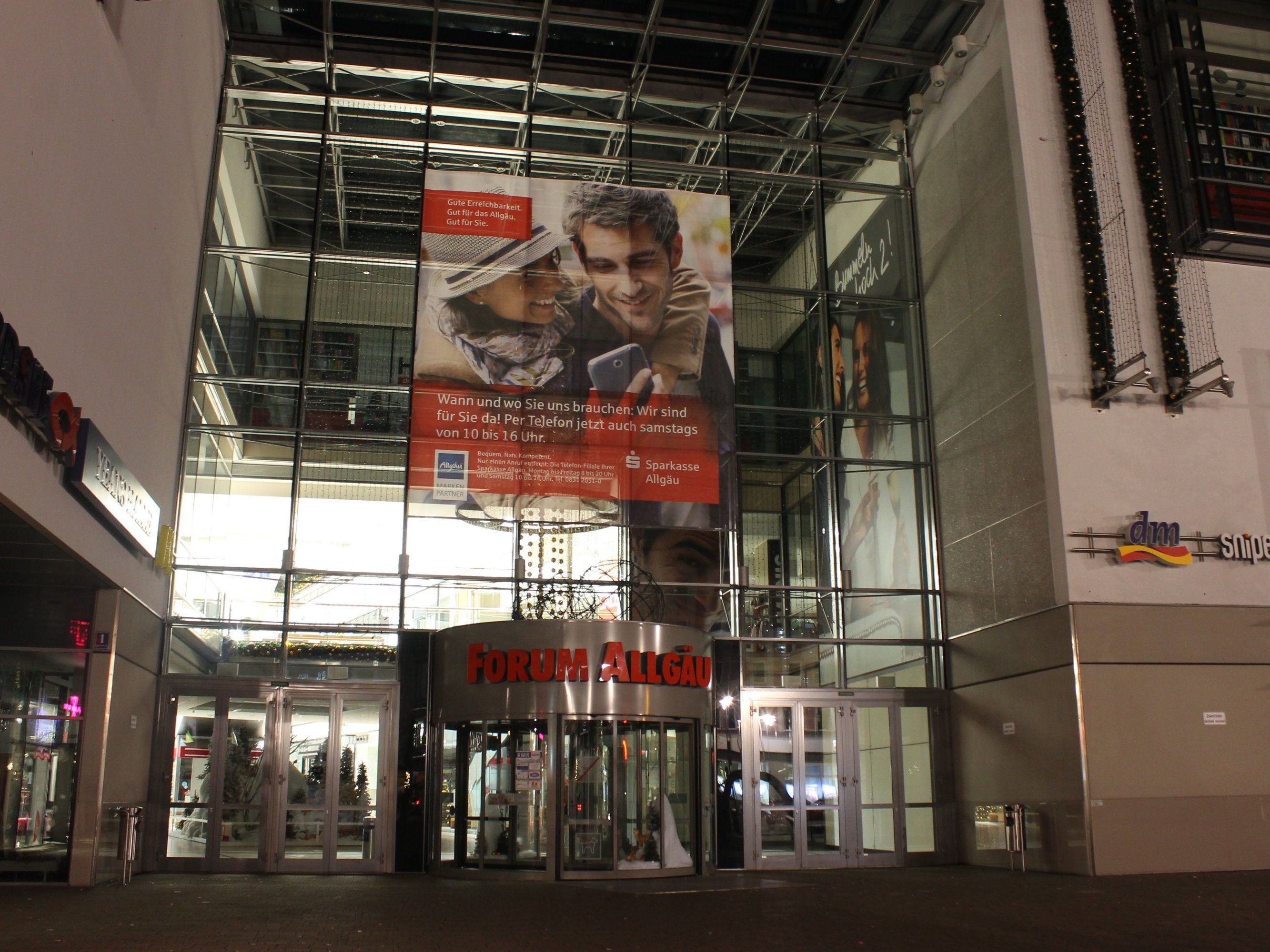 Das Einkaufszentrum "Forum Allgäu" in Kempten. Das Einkaufszentrum "Forum Allgäu" in Kempten.
