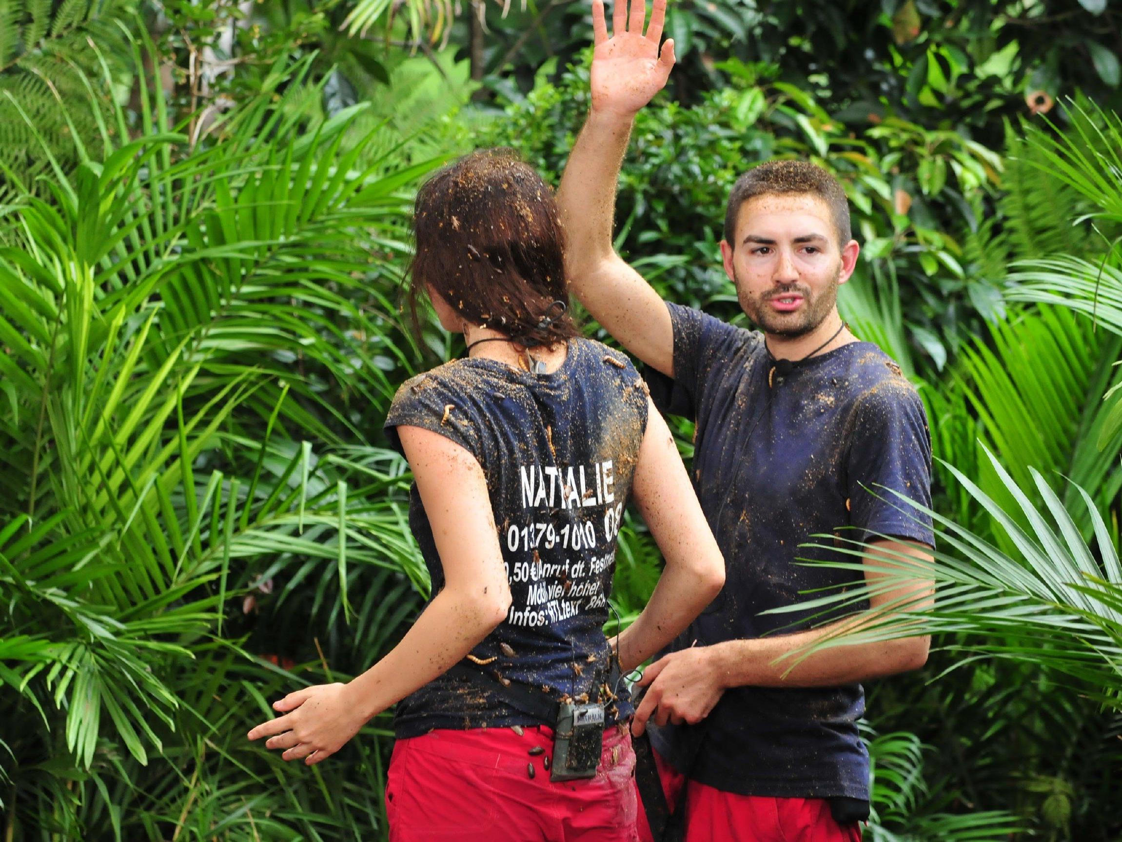 Menderes und Nathalie mussten in die Dschungelprüfung.