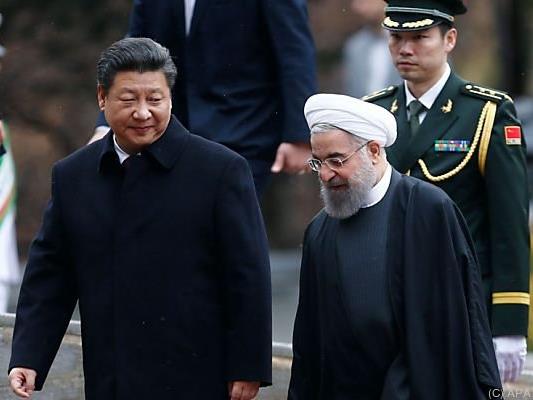Xi Jinping zu Besuch bei Rohani