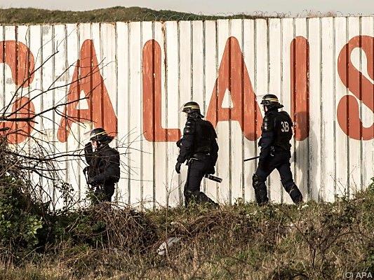 Polizeieinsatz in Calais