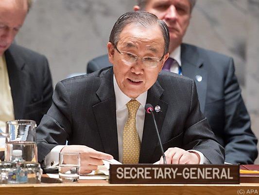 UNO-Generalsekretär Ban vor dem Sicherheitsrat