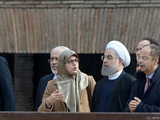 Irans Staatschef Rohani genoss die italienische Gastfreundschaft
