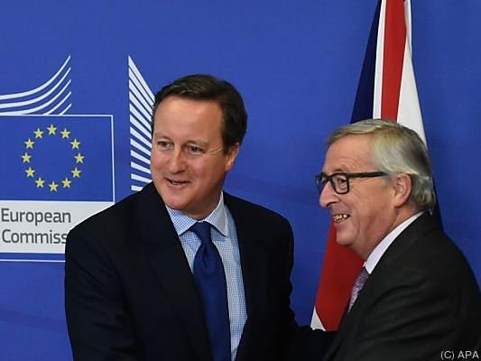 Cameron zu Besuch bei Junker in Brüssel