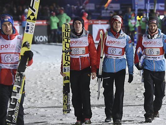 Österreichs Team bei der Skiflug-WM am Kulm Österreichs Team bei der Skiflug-WM am Kulm