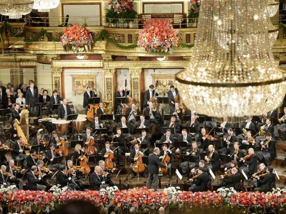 Die Wiener Philharmoniker im Musikverein. Die Wiener Philharmoniker im Musikverein.