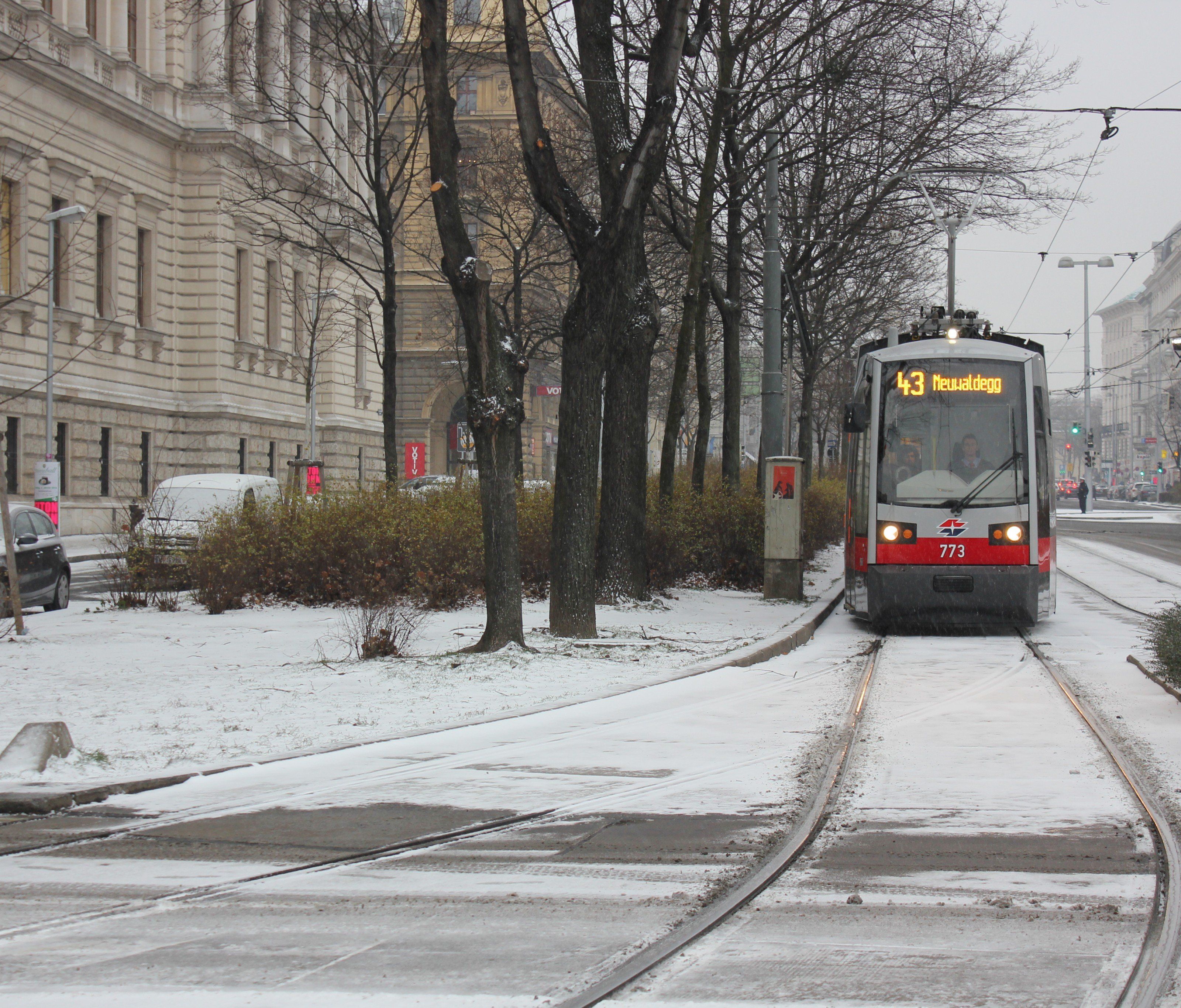 Der Winter hält Einzug in Wien. Der Winter hält Einzug in Wien.