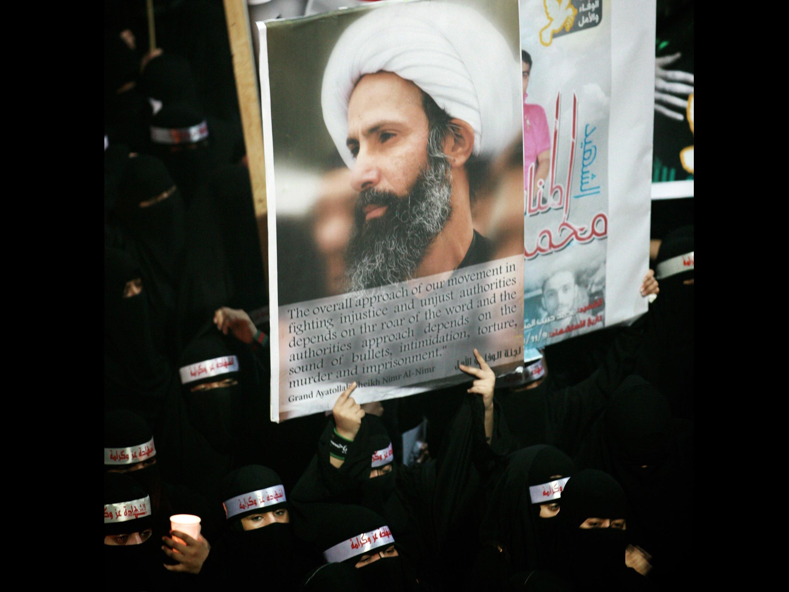 Proteste gegen Hinrichtung des prominenten schiitischen Geistlichen Nimr al-Nimr und 46 weiterer Menschen.