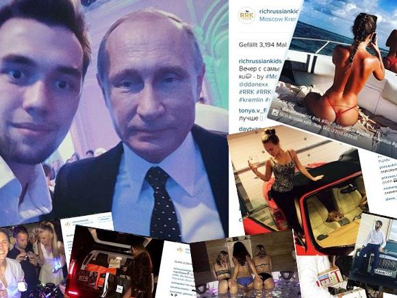Noch schnell ein Selfie mit Putin und dann wieder ab auf die Party!