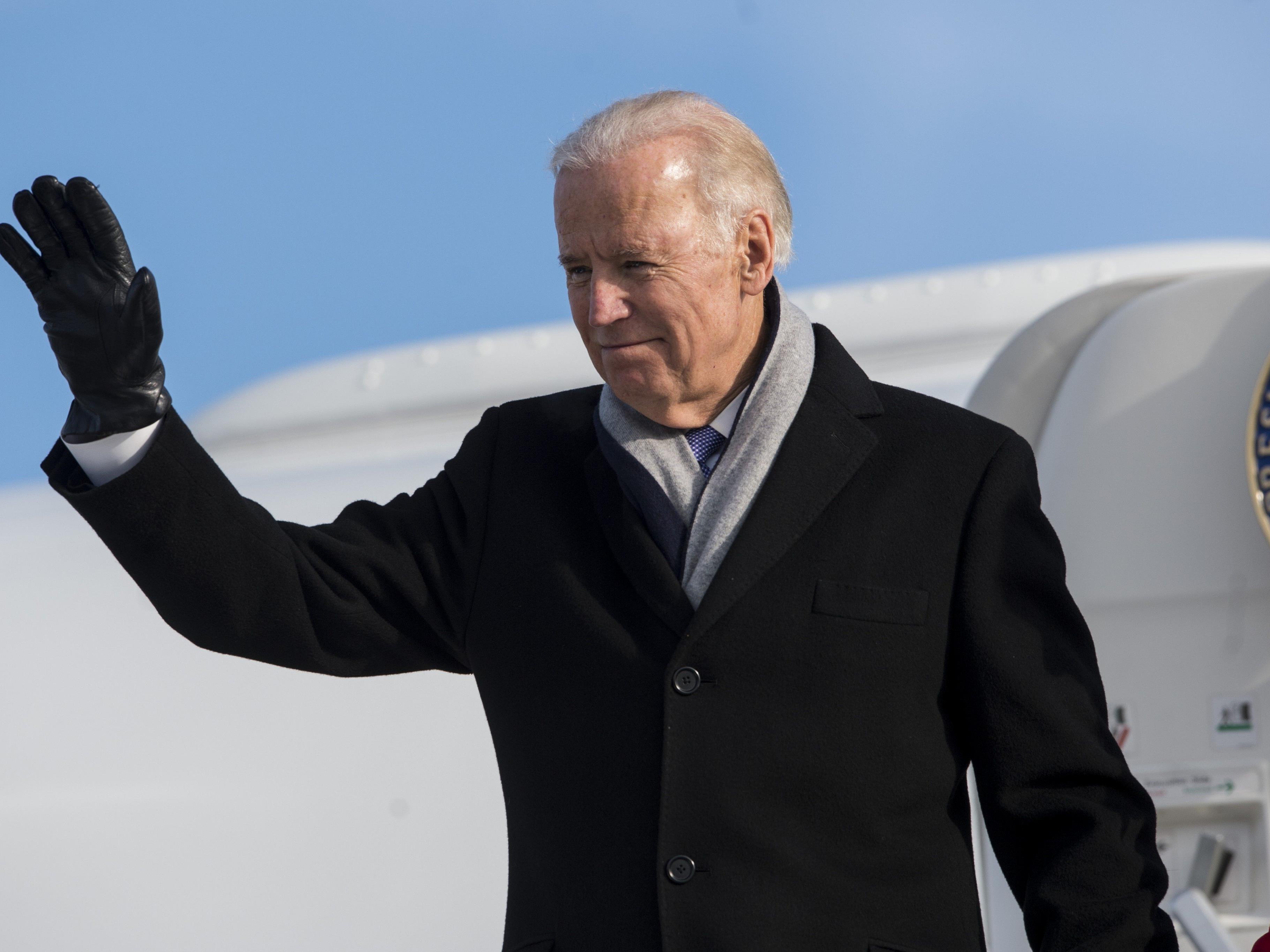 WEF 2016: Joe Biden am Montag in Zürich-Kloten gelandet.