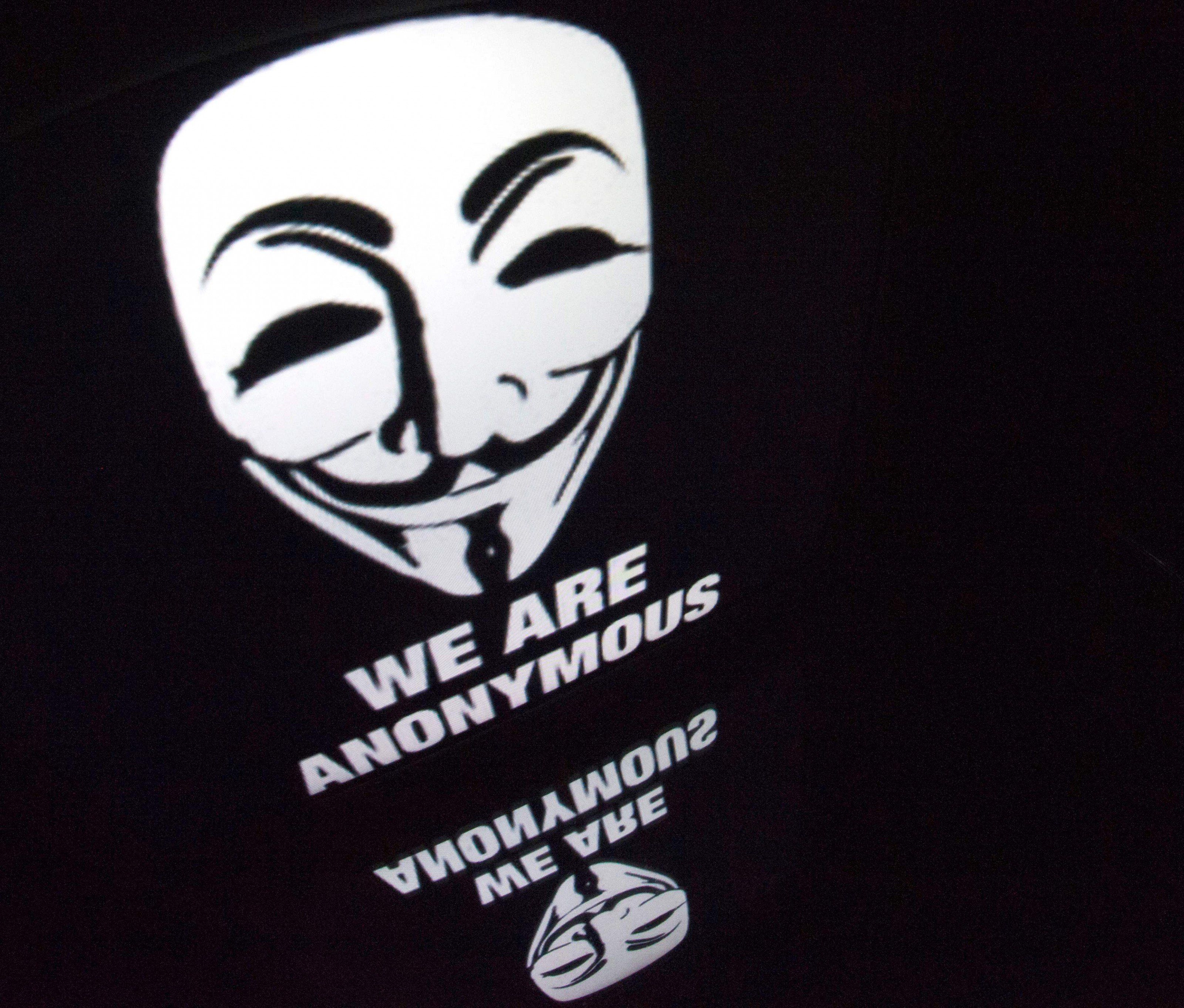 Das Logo der Anymous-Gruppierng, die auch hinter dem Trick-Posting stehen könnte. Das Logo der Anymous-Gruppierng, die auch hinter dem Trick-Posting stehen könnte.