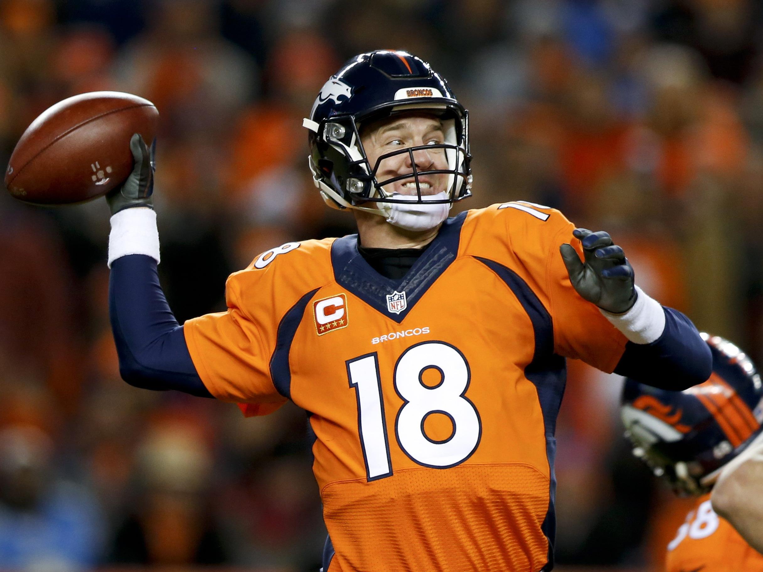 Peyton Manning kämpft mit seinen Denver Broncos um den Super Bowl. seinen
