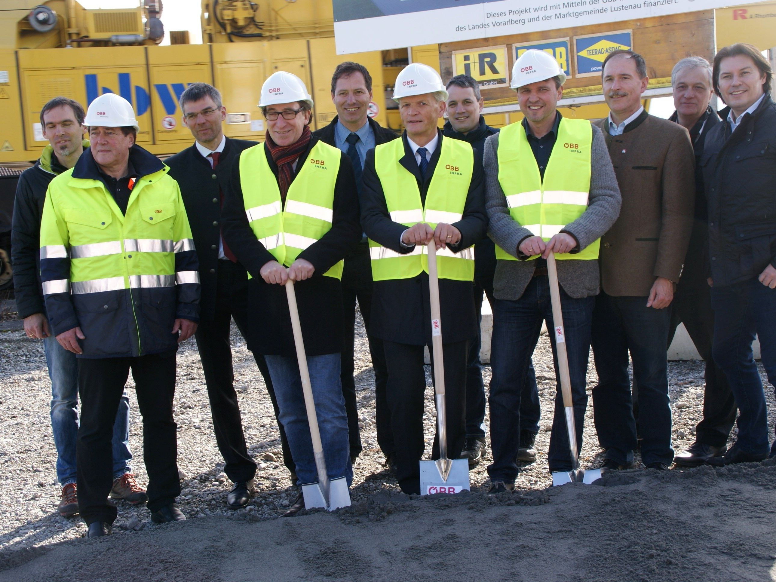 Land Vorarlberg, Marktgemeinde Lustenau und ÖBB ziehen an einem Strang! Land Vorarlberg, Marktgemeinde Lustenau und ÖBB ziehen an einem Strang!