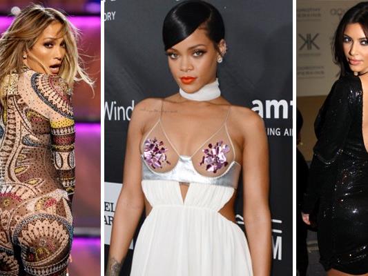 Jennifer Lopez, Rihanna und Kim Kardashian.