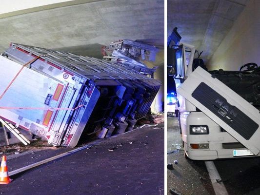 Das immense Ausmaß der Zerstörung nach dem schweren Unfall. Das immense Ausmaß der Zerstörung nach dem schweren Unfall.