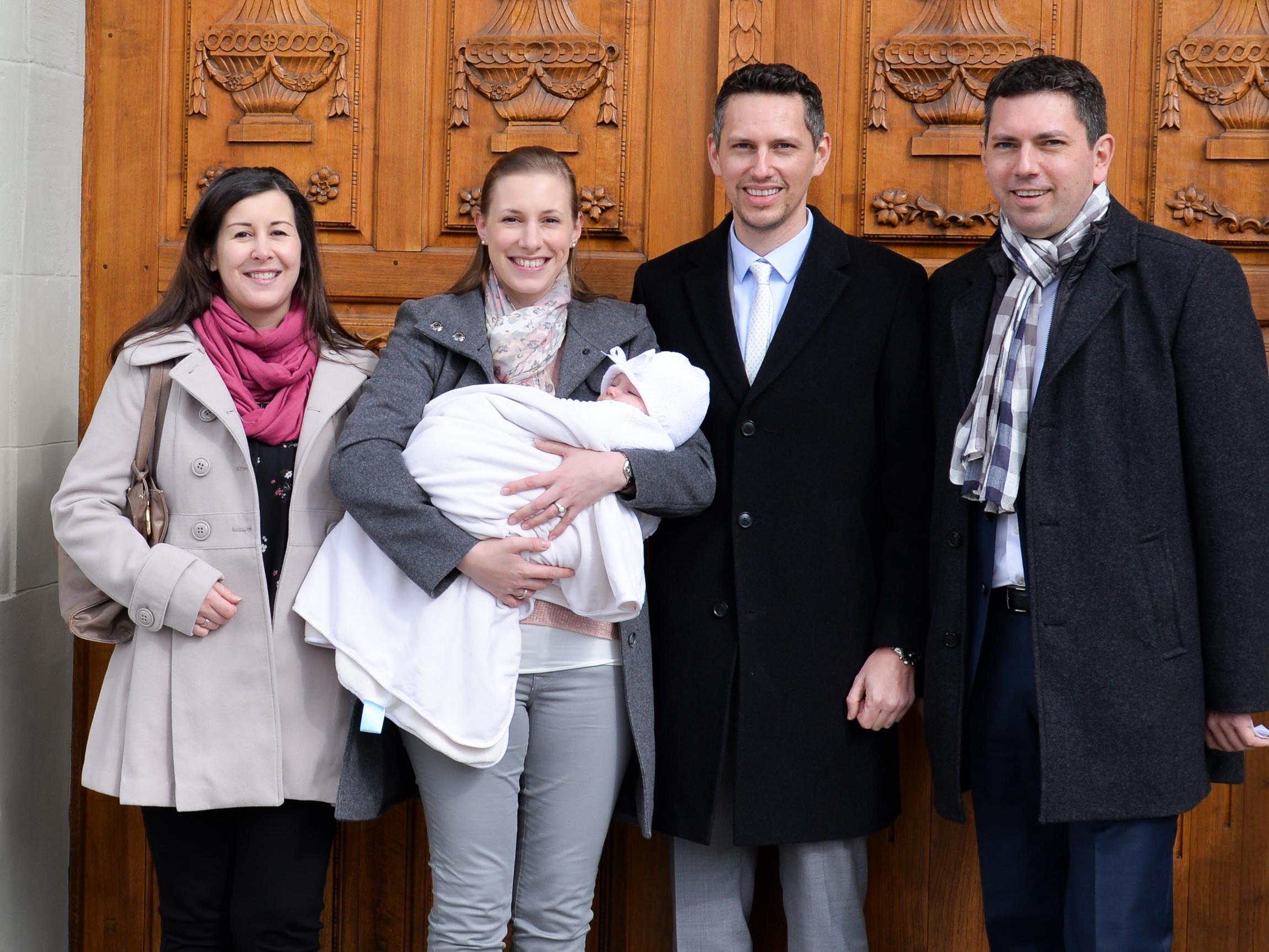 Hannah Klien wurde in die Pfarrkirche St. Karl getauft