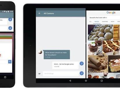 Zwei Apps gleichzeitig auf dem Schirm: Eine der augenscheinlichsten Neuerungen von Android N.