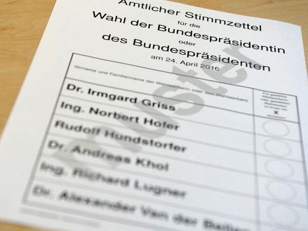 Der amtliche Stimmzettel: So sieht er aus. Der amtliche Stimmzettel: So sieht er aus.
