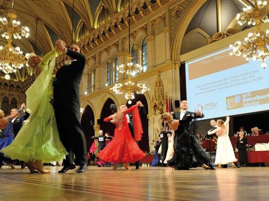Tanzsport auf Top-Niveau im Wiener Rathaus.