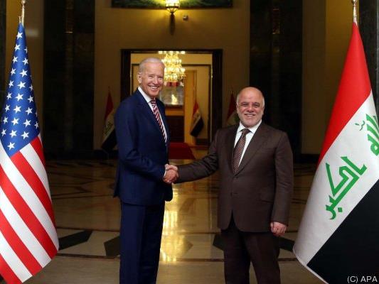 Iraks Regierungschef Haidar al-Abadi empfing den US-Vize