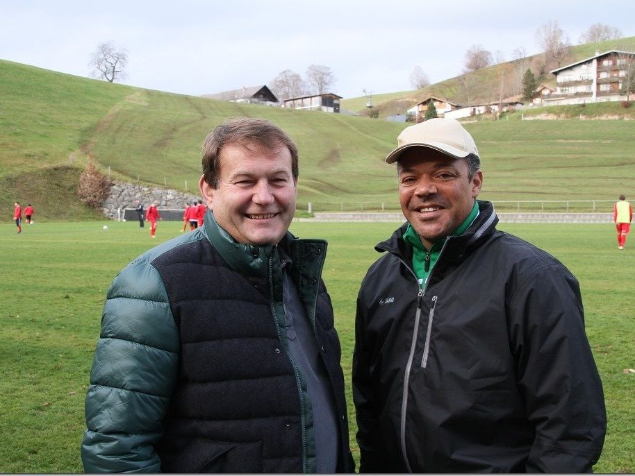 Sportlich ist in Langenegg alles im Griff: Eric Orie und Raimund Steurer Sportlich ist in Langenegg alles im Griff: Eric Orie und Raimund Steurer