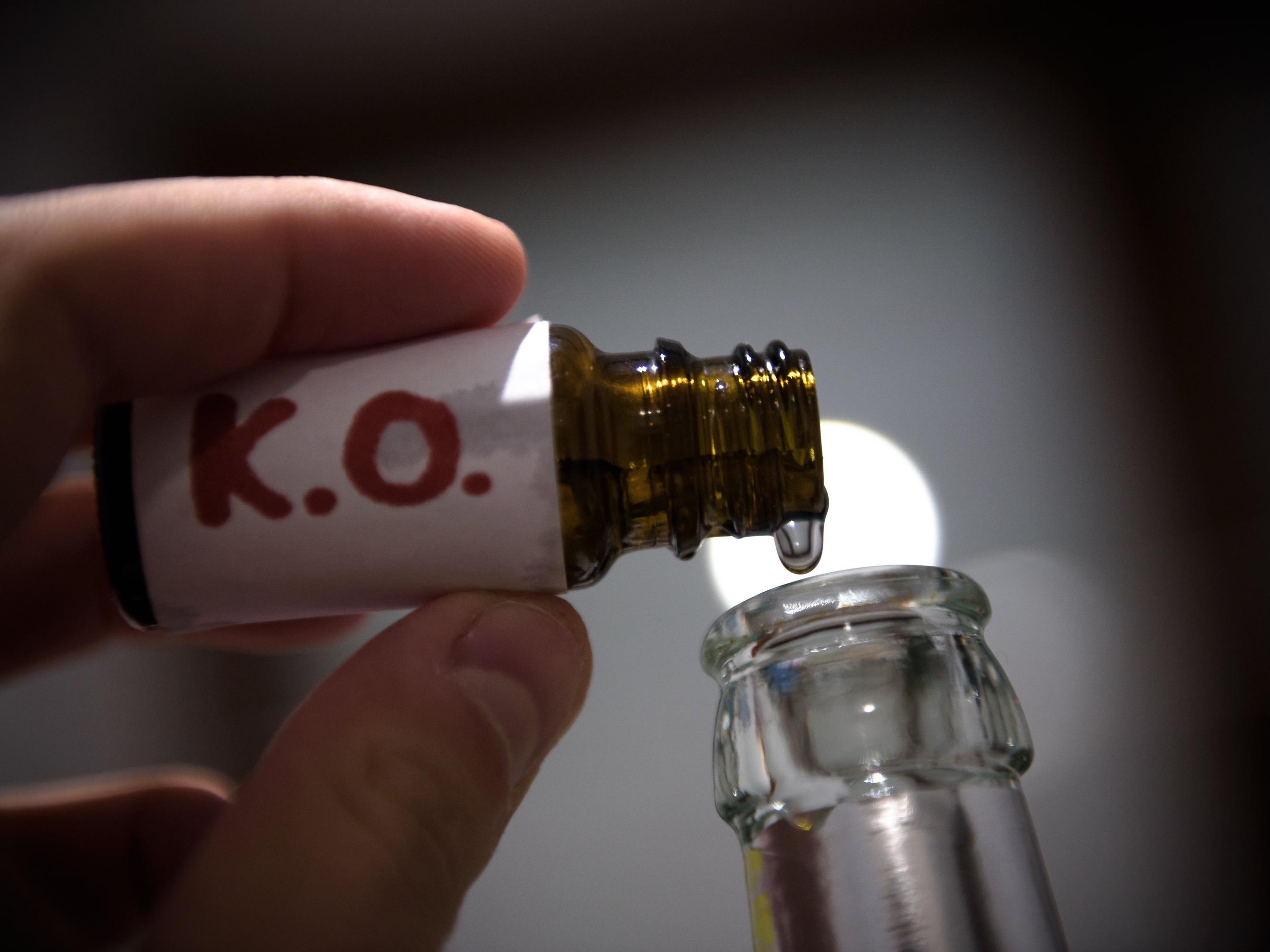 K.o.-Tropfen - Mehr Anzeigen bei Straftaten mit Betäubungsmitteln