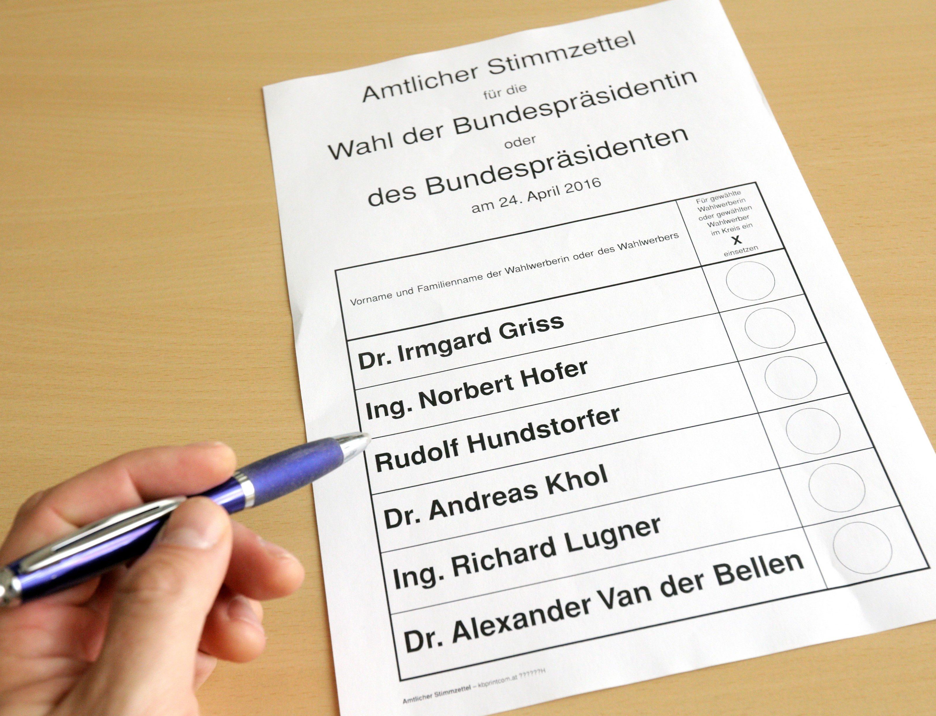 VIENNA.at will wissen: Wen würden Sie derzeit bei der Bundespräsidentenwahl wählen? VIENNA.at will wissen: Wen würden Sie derzeit bei der Bundespräsidentenwahl wählen?
