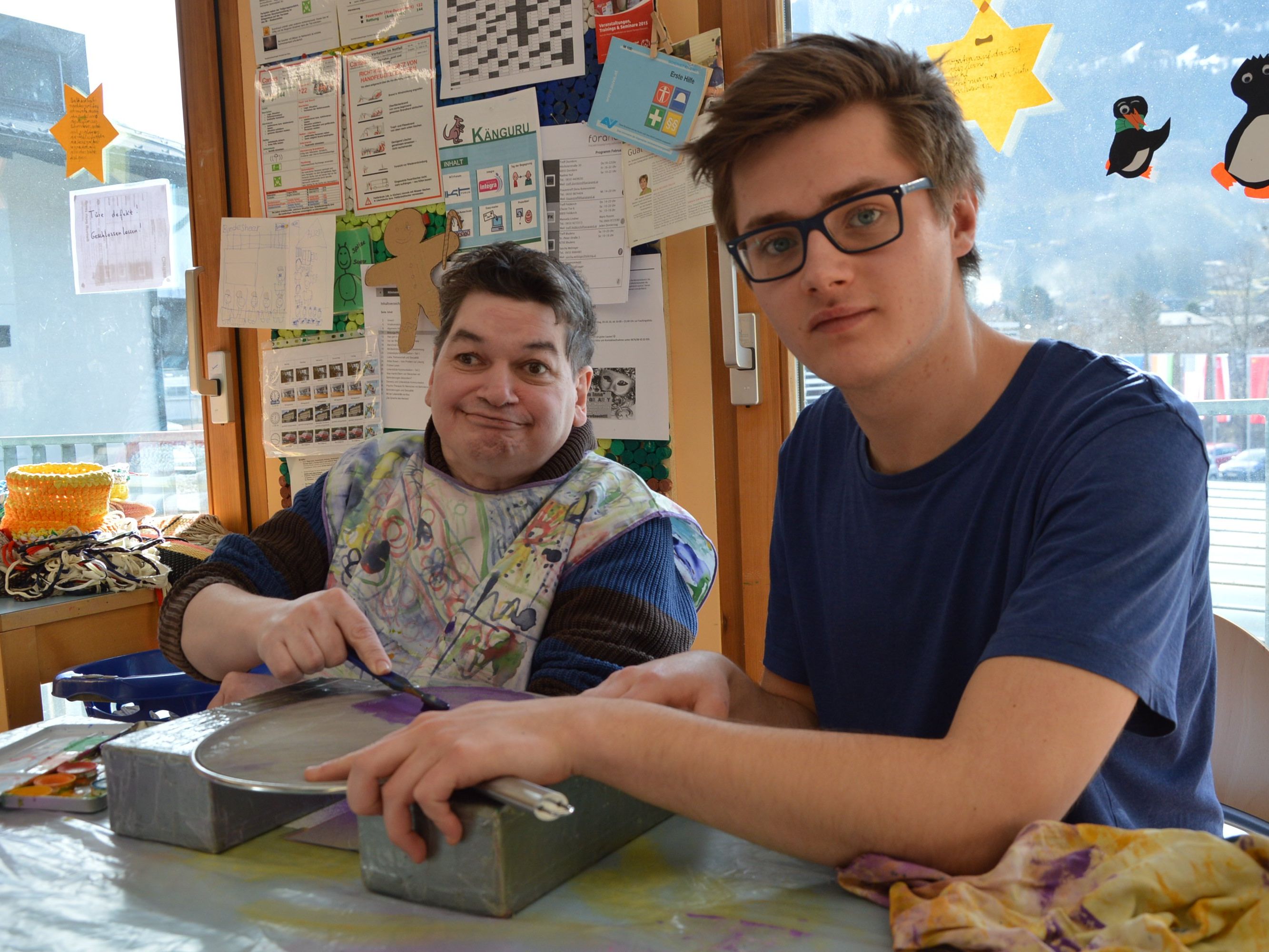 Elias absolviert seinen Zivildienst in der Werkstätte Montafon in Schruns.