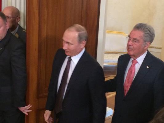 Fischer auf Besuch beim russischen Präsidenten Wladimir Putin in Moskau.