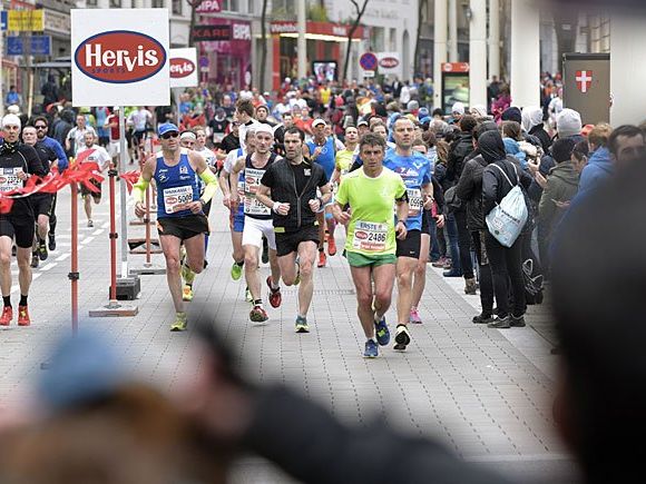 Beim Vienna City Marathon 2016