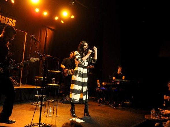 Conchita bei ihrem Konzert in Wien am Mittwoch. Conchita bei ihrem Konzert in Wien am Mittwoch.
