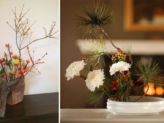 Lernen Sie die japanische Blumenkunst Ikebana kennen. Lernen Sie die japanische Blumenkunst Ikebana kennen.
